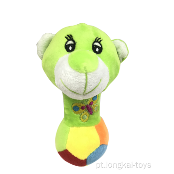 Top pata pelúcia verde Squeak Bear Toy